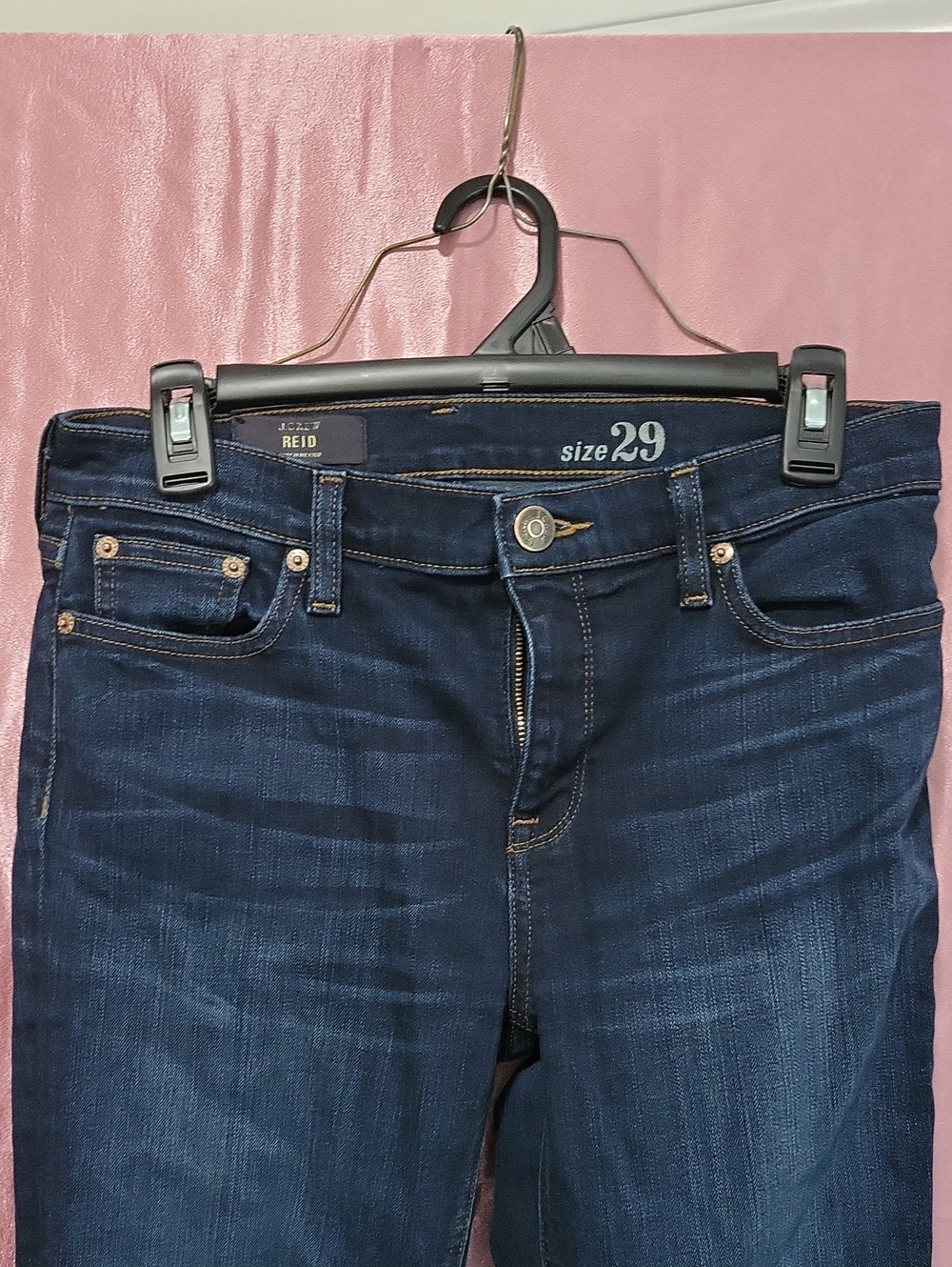 Womens J.Crew Reid Dark Wash Skinny/ Slim Fit Jeans 29 - Picture 7 of 9